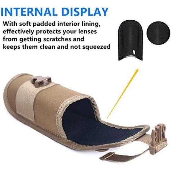 Molle Glasses Pouch Outdoor Durable Tactical Pouch Sunglasses Case Army Style - Picture 5 of 5